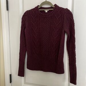 GAP Plum Heather Crew Neck Sweater